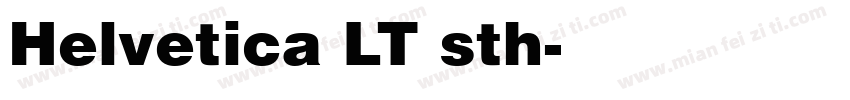 Helvetica LT sth字体转换